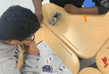 Students Working on Legos