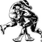 Wrestlers clip art