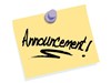 Announcement clip art image